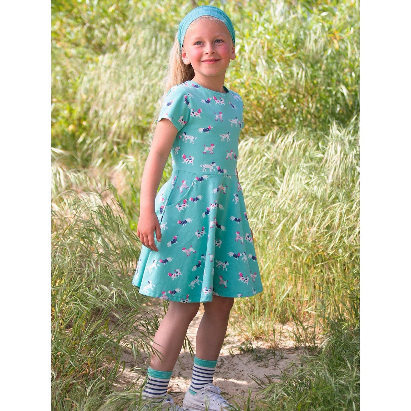 Kite Flora And Friends Skater Dress 41-9743 Clothing 3YRS / Green,4YRS / Green,5YRS / Green,6YRS / Green,7YRS / Green,8YRS / Green,9YRS / Green,10-11YRS / Green