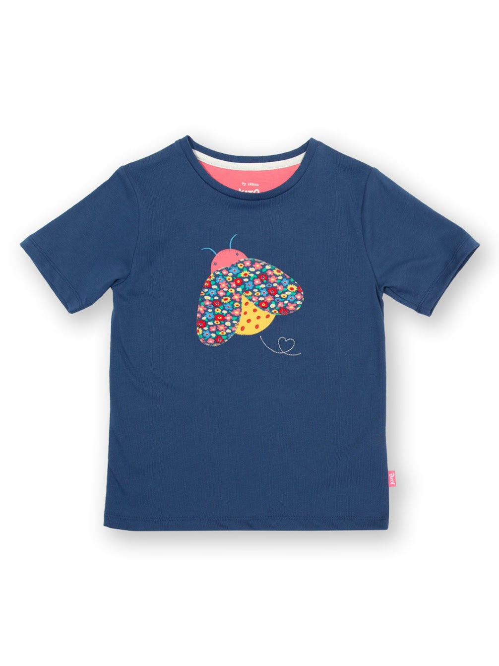 Kite Bug Love Girls T-Shirt F233 Clothing 3YRS / Navy,4YRS / Navy,5YRS / Navy,6YRS / Navy,7YRS / Navy,8YRS / Navy,9YRS / Navy,10-11YRS / Navy