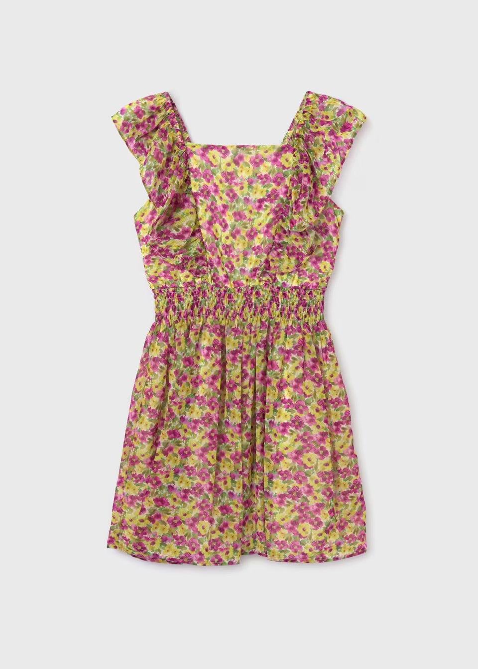 Mayoral Older Girls Flower Dress 6947 Clothing 10YRS / Multi,12YRS / Multi,14YRS / Multi,16YRS / Multi