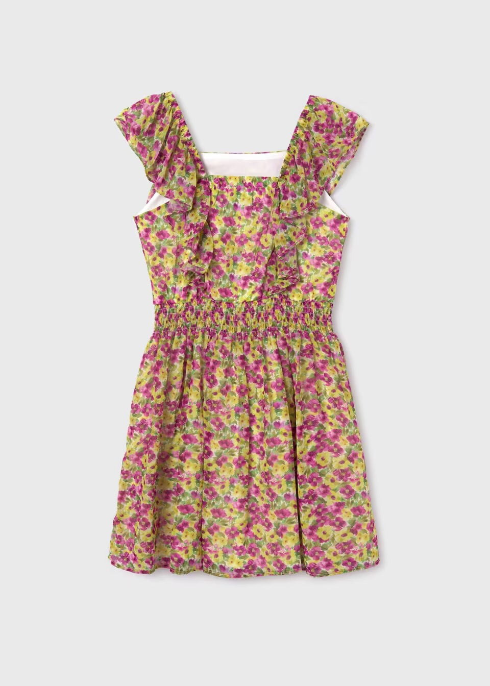 Mayoral Older Girls Flower Dress 6947 Clothing 10YRS / Multi,12YRS / Multi,14YRS / Multi,16YRS / Multi