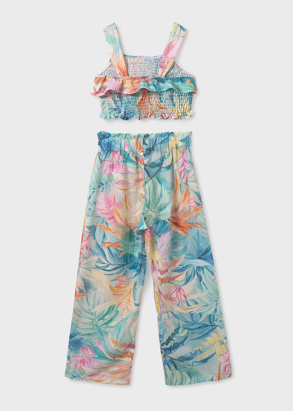 Mayoral Older Girls Trouser Set 6542 Floral Clothing 10YRS / Multi,12YRS / Multi,14YRS / Multi