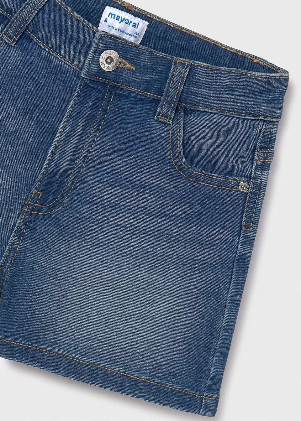 Mayoral Older Girls Shorts Ss24235 Mid Denim Clothing 10YRS / Mid Denim,12YRS / Mid Denim,14YRS / Mid Denim,16YRS / Mid Denim