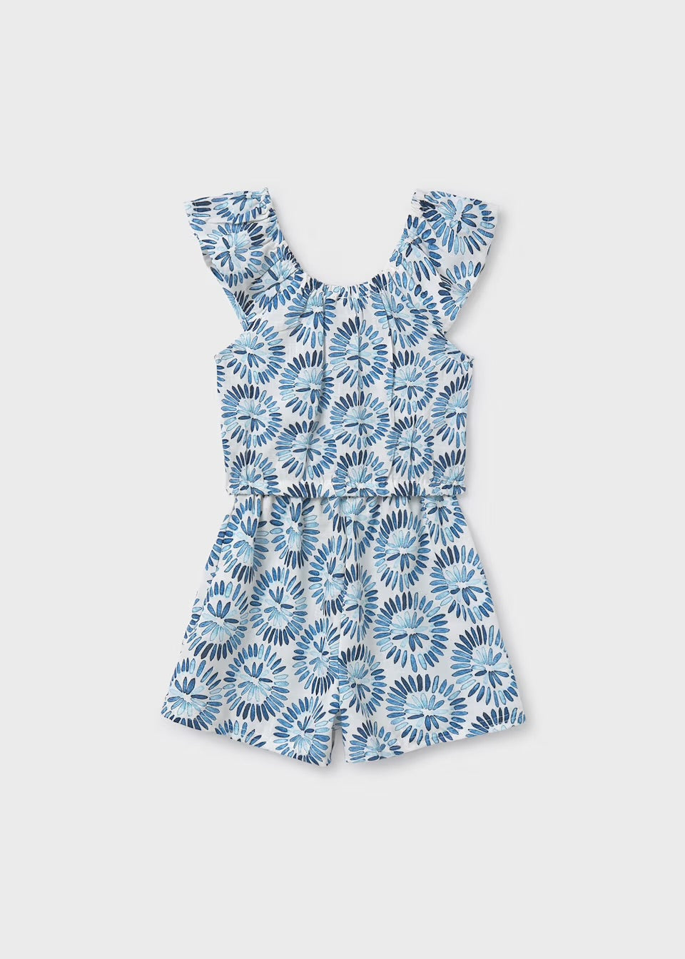 Mayoral Older Girls Printed Shorted Set 6220 Blue Clothing 10YRS / Blue,12YRS / Blue,14YRS / Blue,16YRS / Blue