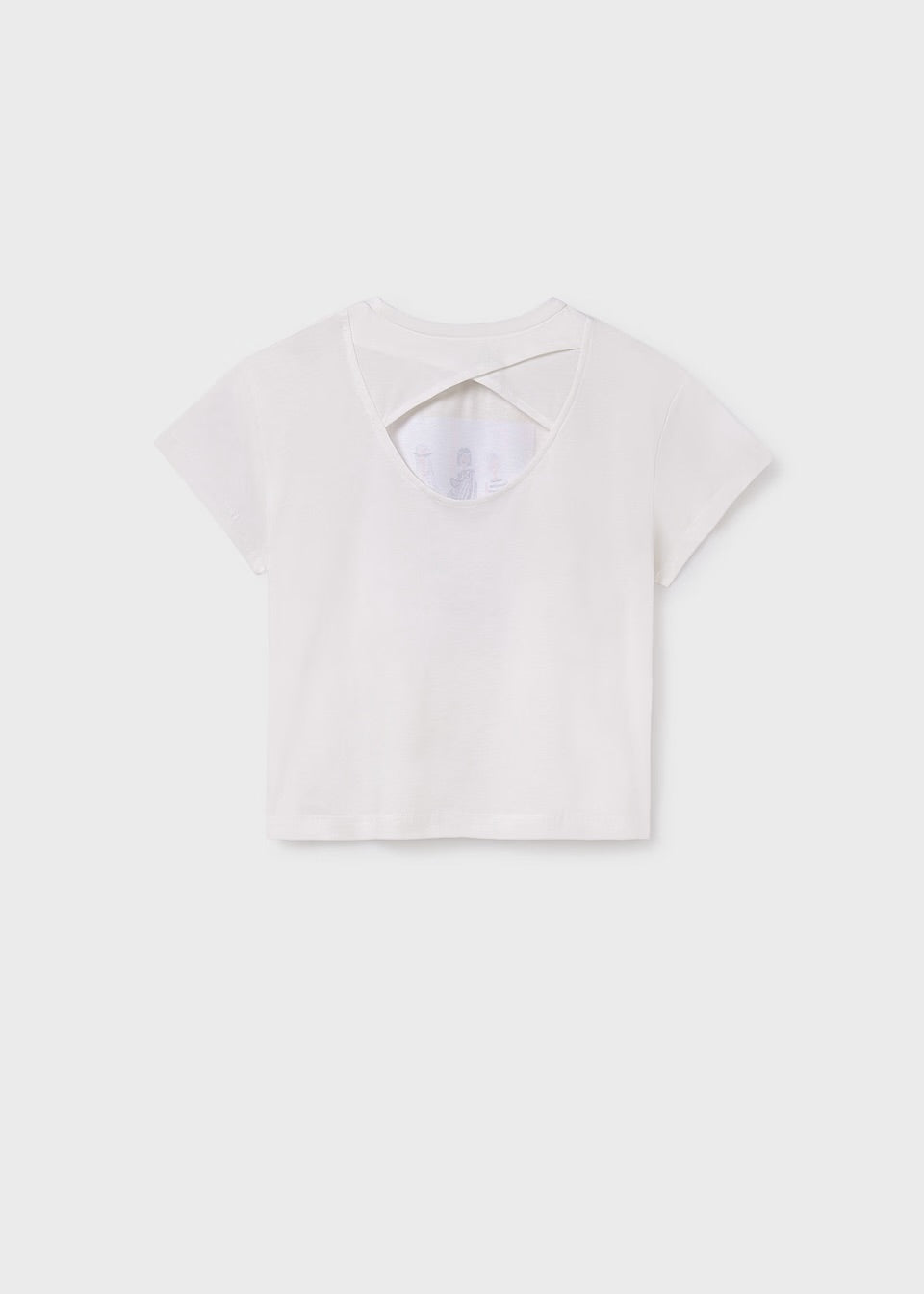 Mayoral Older Girls T-Shirt 6030 Natural Fashion Clothing 10YRS / Natural,12YRS / Natural,14YRS / Natural