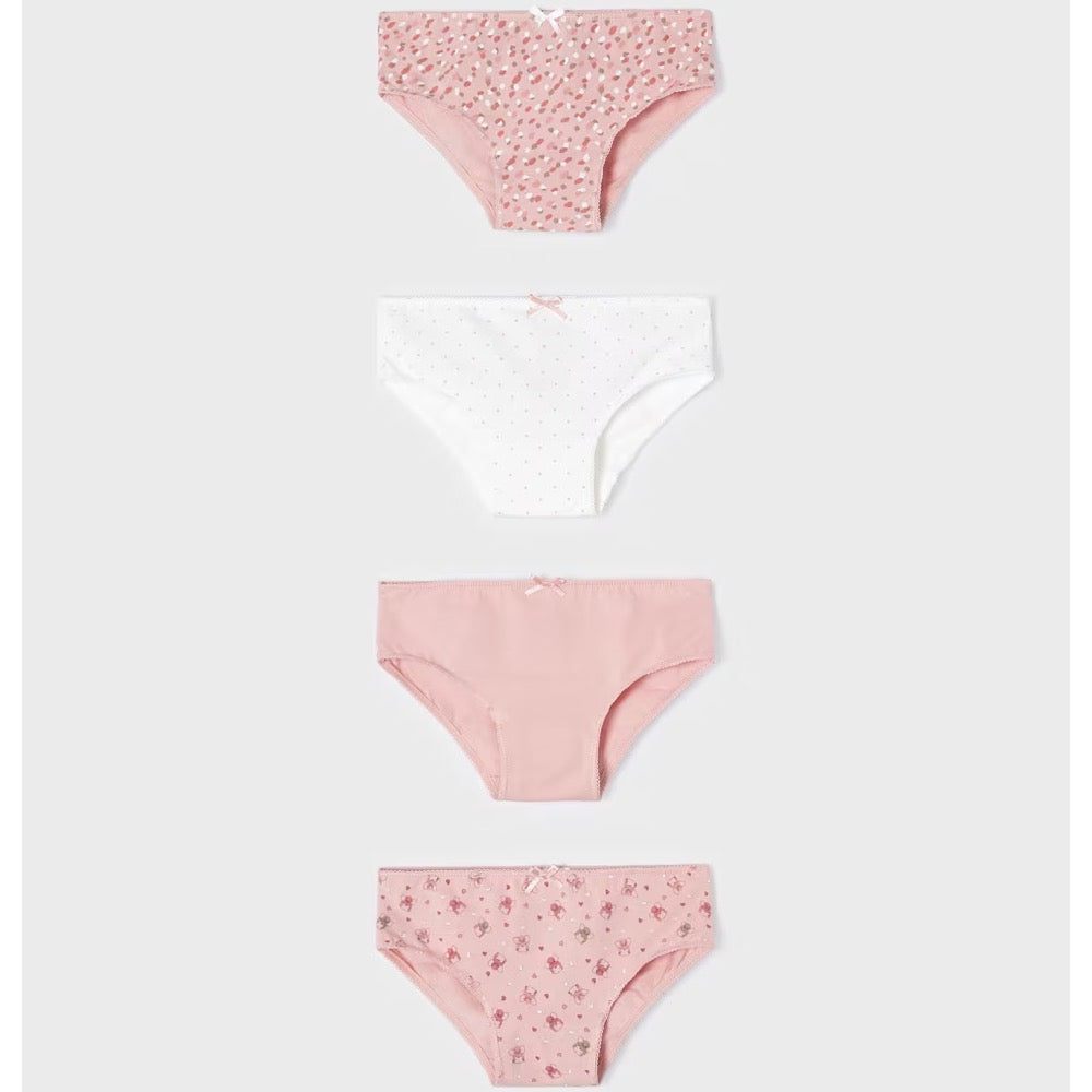 Mayoral Girls 4 Pack Underwear Set 10697 Pink Clothing 4YRS / Pink,6YRS / Pink,8YRS / Pink