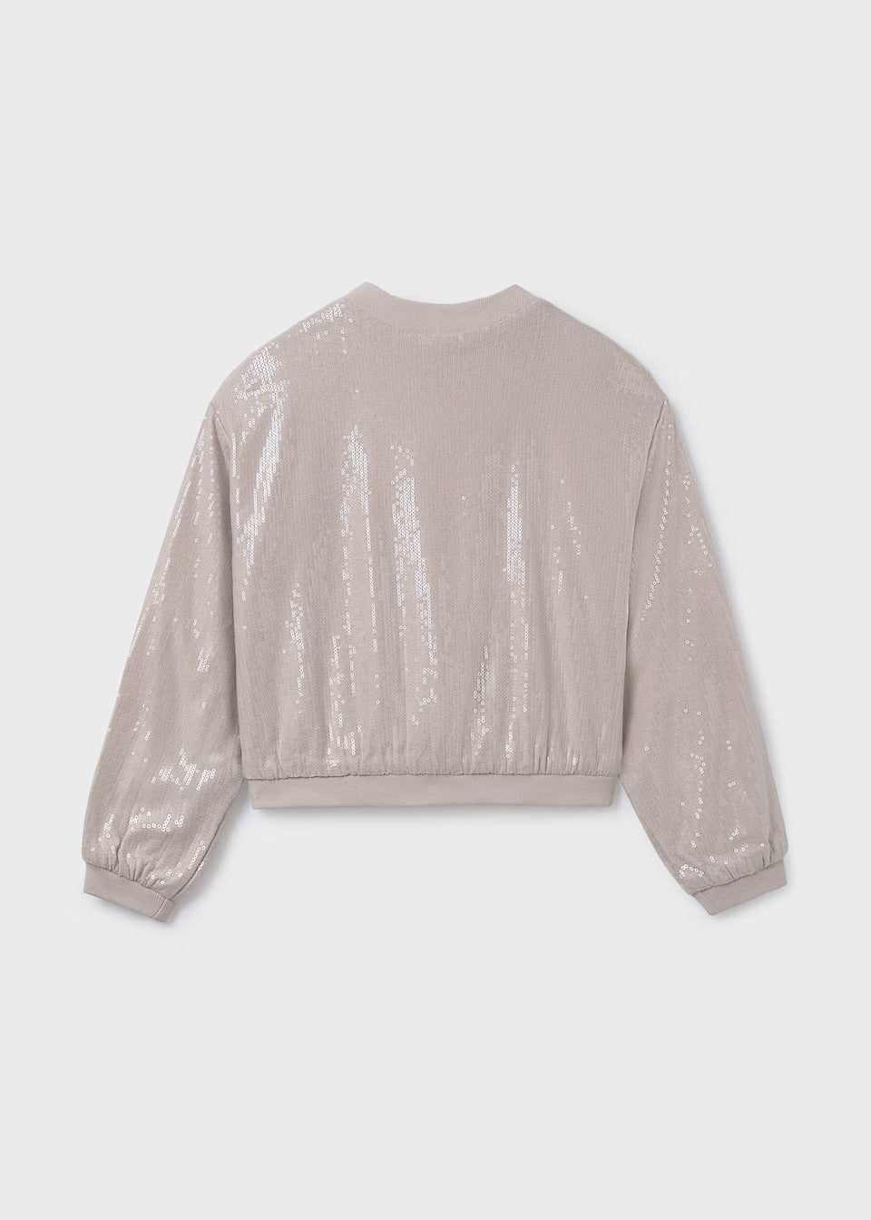 Mayoral Older Girls Sequin Jacket 6403 Natural Clothing 10YRS / Natural,12YRS / Natural,14YRS / Natural,16YRS / Natural