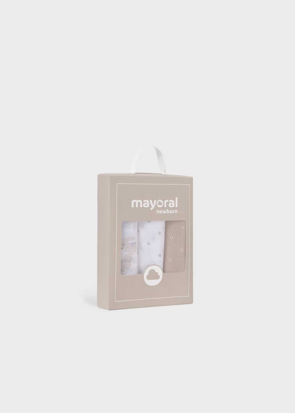 Mayoral 3 Pack Bunny Muslin Set 19402 Natural Accessories ONE SIZE / Natural