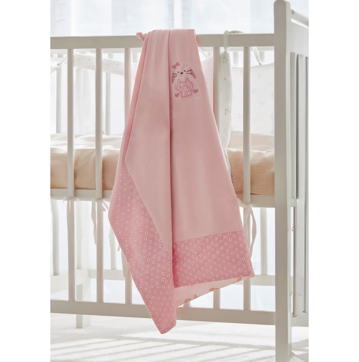 Mayoral Baby Girls Blanket 9396 Pink Bunny Accessories ONE SIZE / Pink