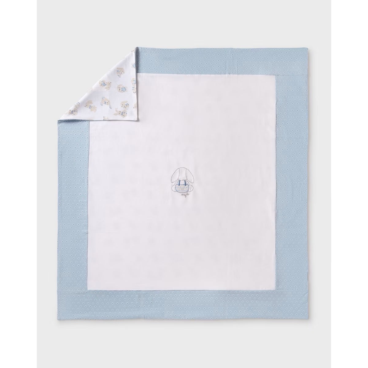 Mayoral Baby Blanket 9396 Blue Bunny Accessories ONE SIZE / Sky Blue
