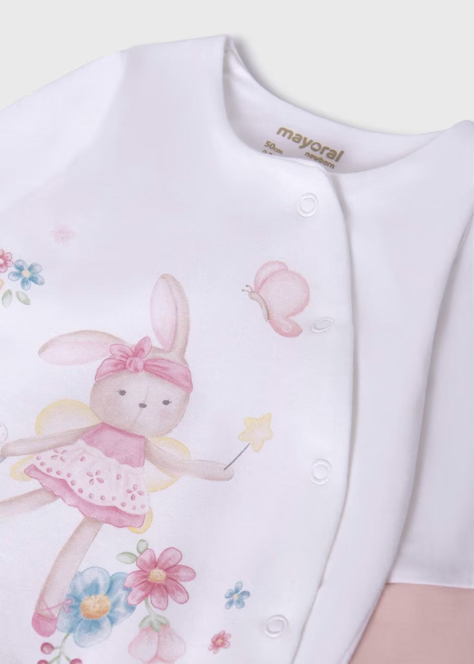 Mayoral Baby Girls 3 Piece Gift Set 9448 Pink Floral Bunny Clothing NEWBORN / Pink,0-1M / Pink,1-2M / Pink,2-4M / Pink,4-6M / Pink,6-9M / Pink