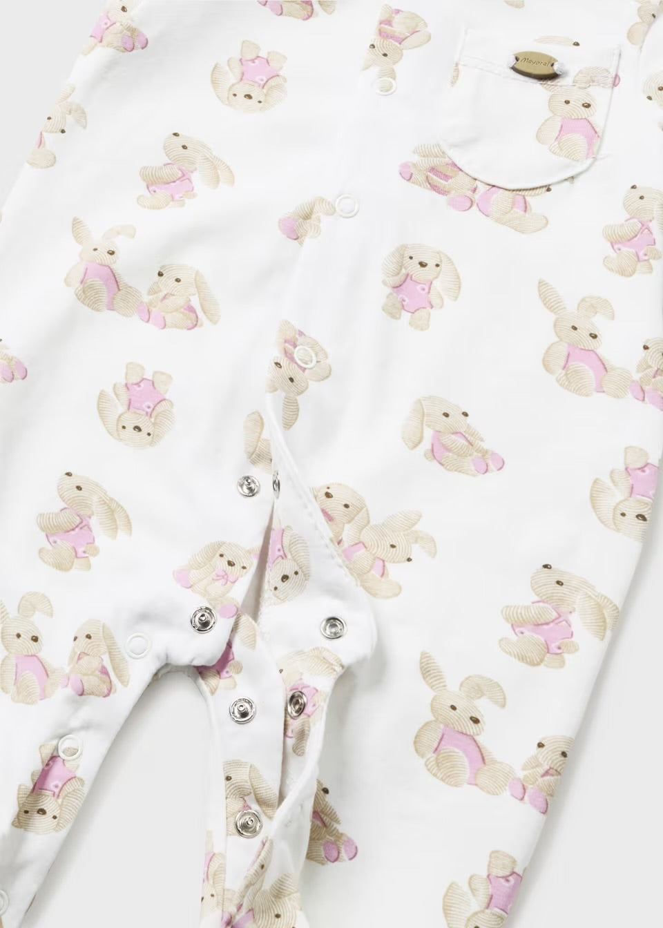 Mayoral Baby Girls Bunny Sleepsuit Set 1721 Pink Clothing 0-1M / White,1-2M / White,2-4M / White,4-6M / White,6-9M / White