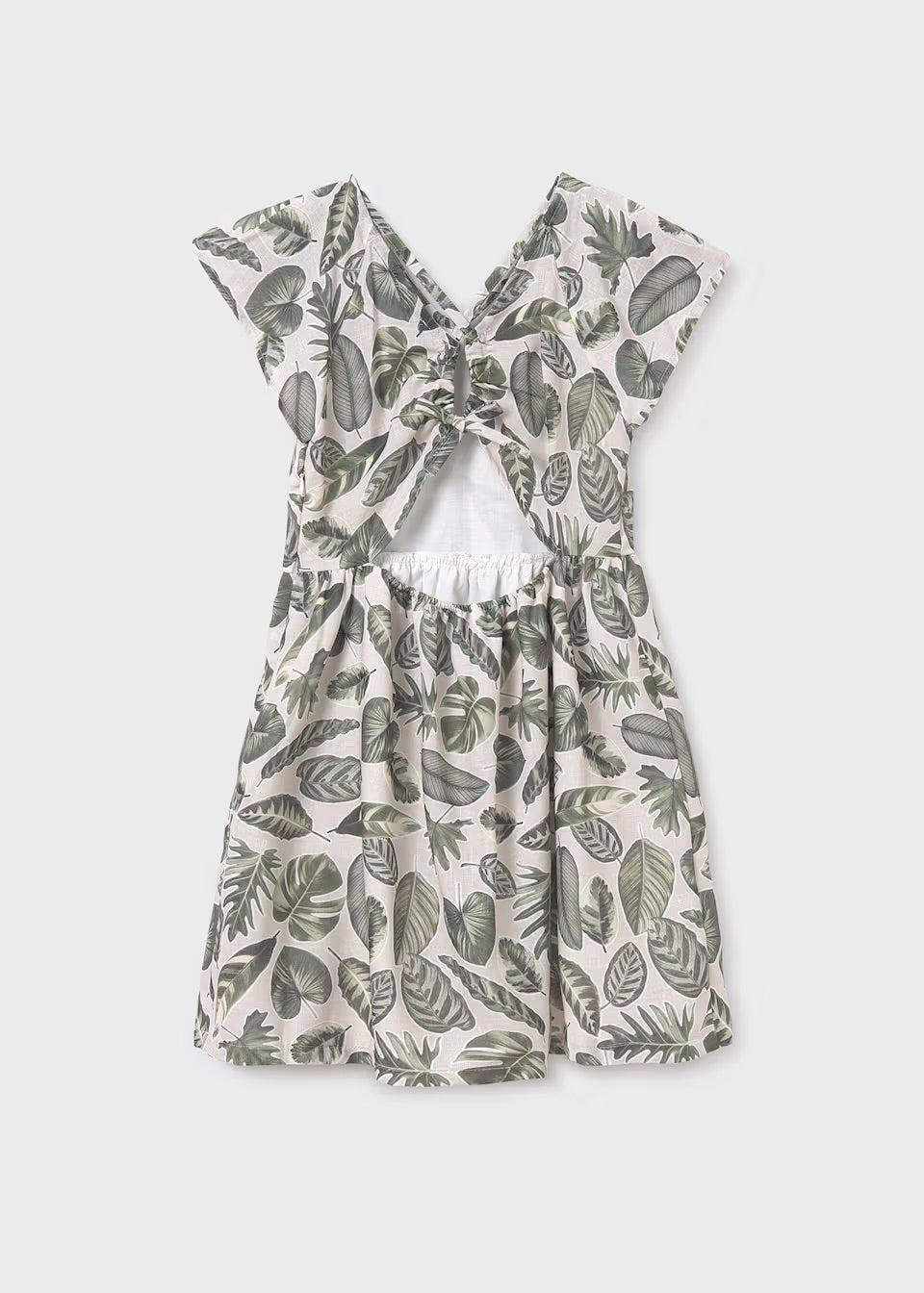 Mayoral Older Girls Dress 6991 Khaki Leaf Clothing 10YRS / Khaki,12YRS / Khaki,14YRS / Khaki