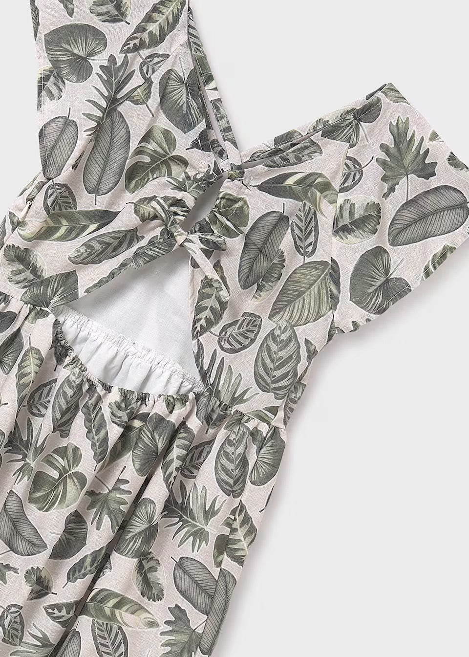 Mayoral Older Girls Dress 6991 Khaki Leaf Clothing 10YRS / Khaki,12YRS / Khaki,14YRS / Khaki