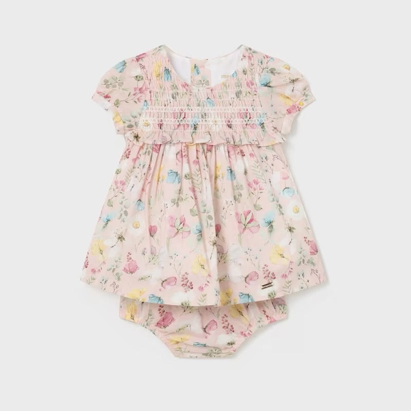 Mayoral Baby Girls Dress 1801 Floral Clothing 2-4M / Antique Pink,4-6M / Antique Pink,6-9M / Antique Pink,12M / Antique Pink,18M / Antique Pink