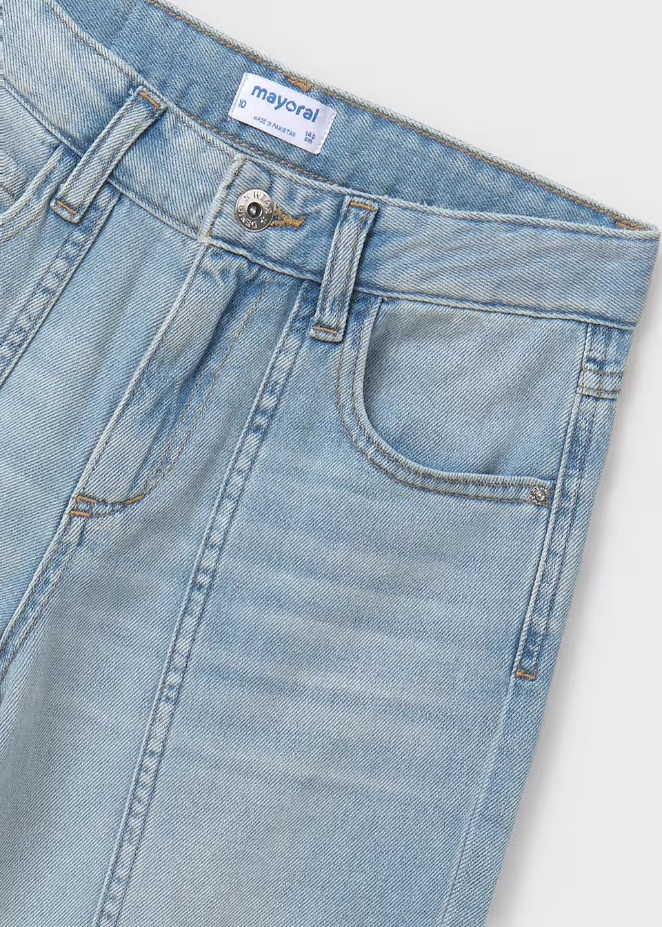 Mayoral Older Girls Flared Jeans 6538 Light Denim Clothing 10YRS / Light Denim,12YRS / Light Denim,14YRS / Light Denim