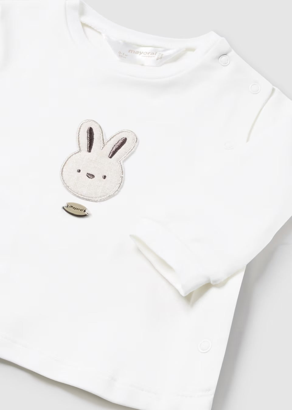 Mayoral Baby Set With Hat 1532 Bunny Clothing 0-1M / Natural,1-2M / Natural,2-4M / Natural,4-6M / Natural