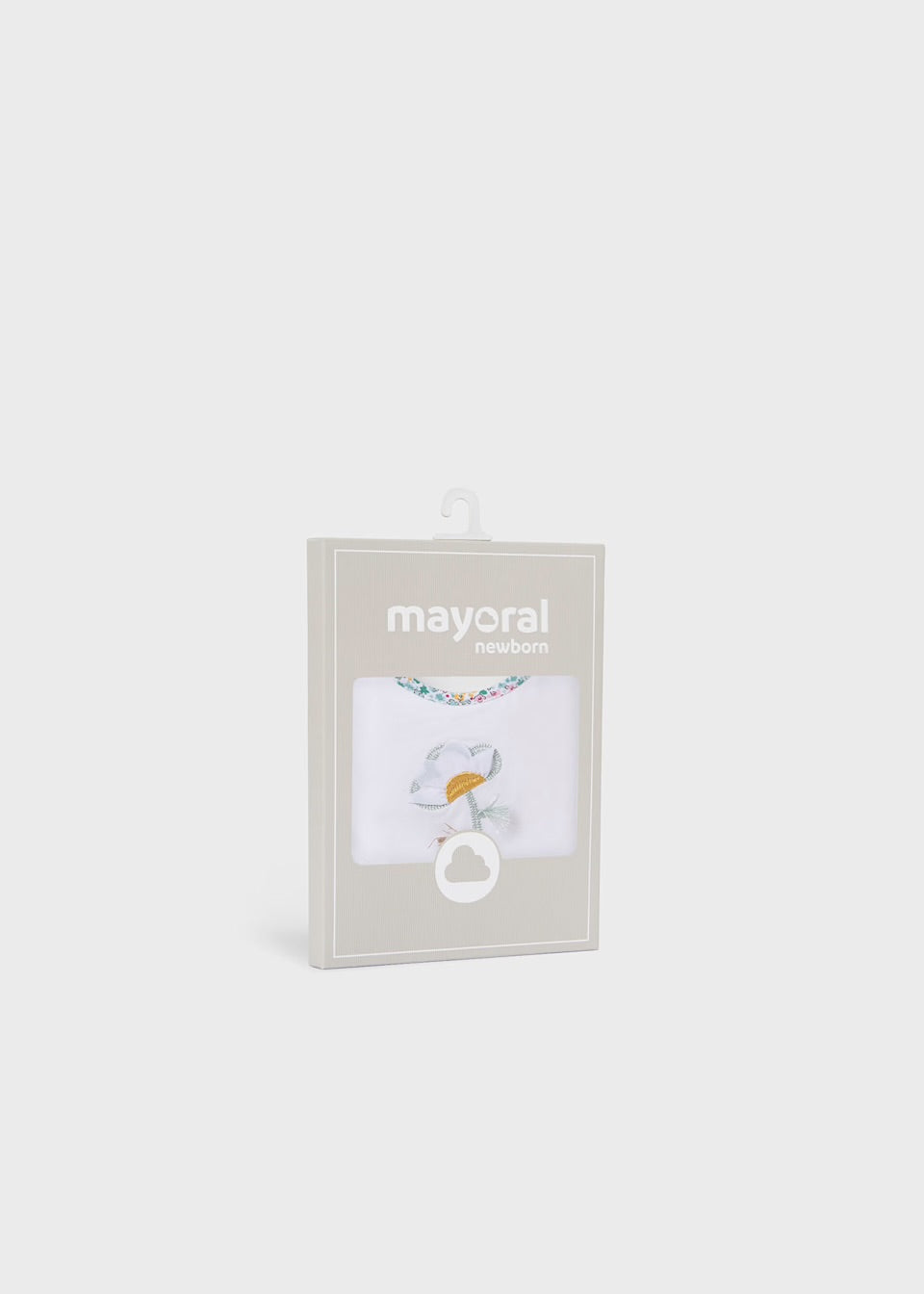 Mayoral Baby 2 Piece Bib Set 9875 Aqua Floral Accessories ONE SIZE / White