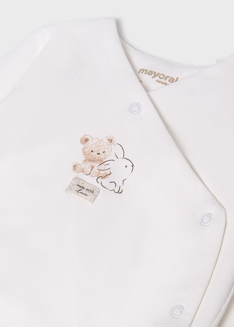 Mayoral Baby 3 Piece Gift Set 9907 Natural Bunny Teddy Clothing NEWBORN / Natural,0-1M / Natural,1-2M / Natural,2-4M / Natural,4-6M / Natural