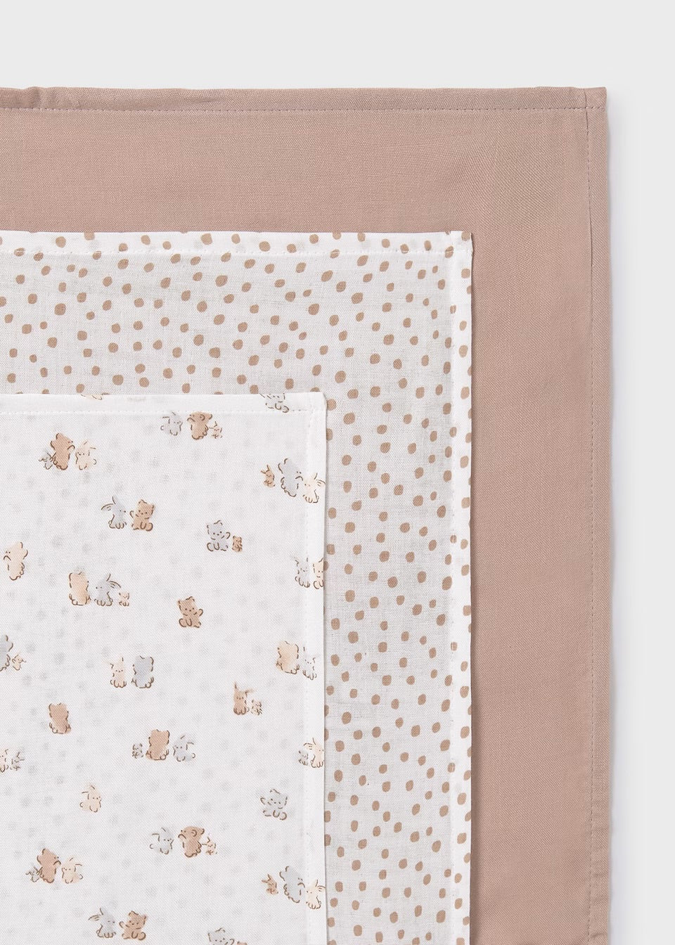 Mayoral Baby 3 Piece Muslin Set 9872 Natural Teddy Bunny Accessories ONE SIZE / Natural