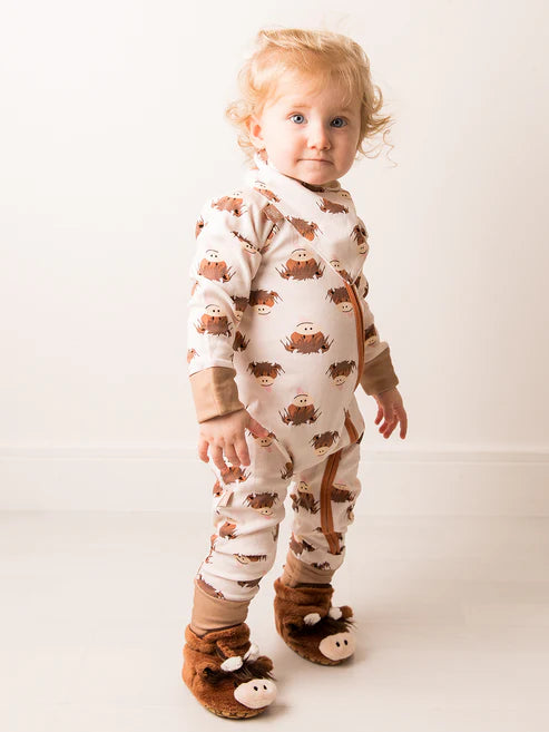 Blade &amp; Rose Hamish Cow Natural Romper Playsuit