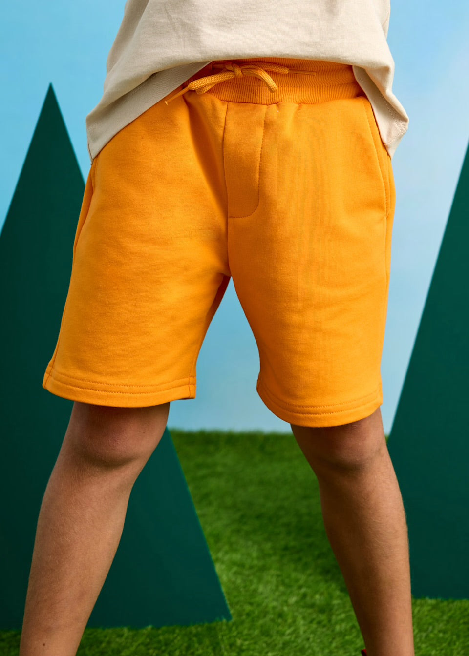 Mayoral Boys Jersey Shorts 611 Orange Ss25 Clothing 5YRS / Orange,6YRS / Orange,8YRS / Orange,9YRS / Orange