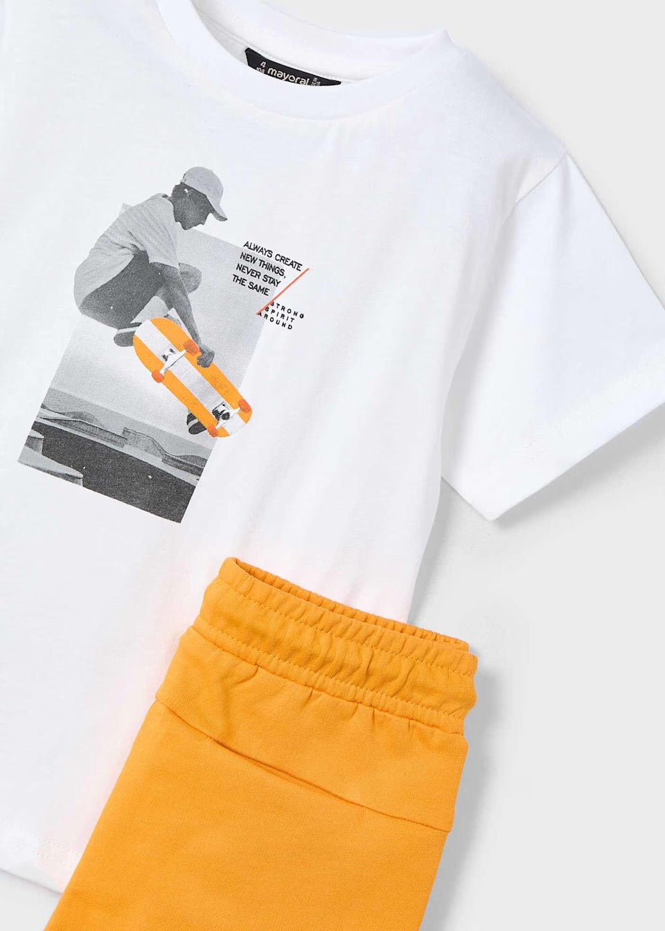 Mayoral Boys Skate Shorts Set 3607 Clothing 5YRS / Orange,6YRS / Orange,8YRS / Orange,9YRS / Orange