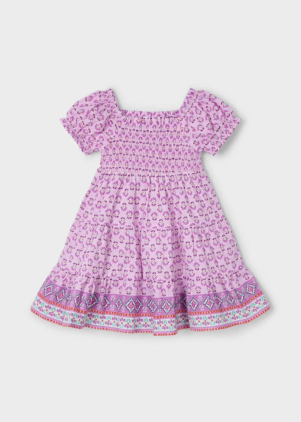Mayoral Girls Print Dress 3932 Clothing 4YRS / Mauve,6YRS / Mauve,8YRS / Mauve