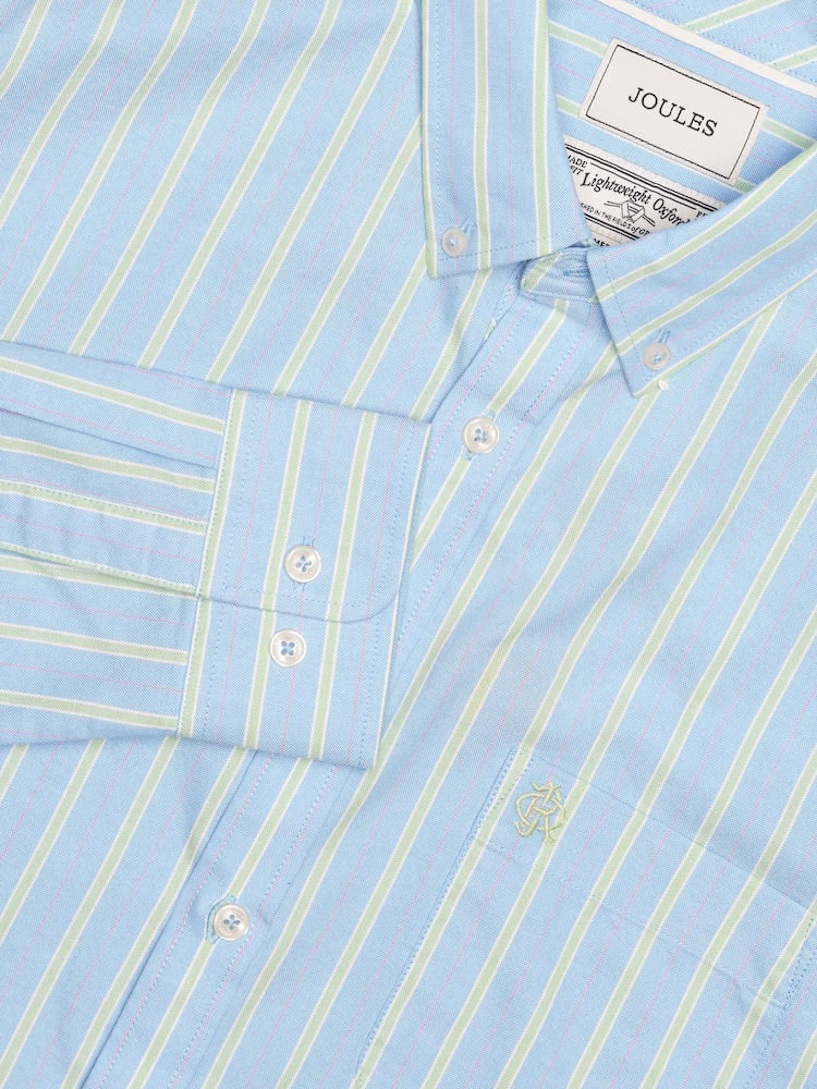 Joules Mens Oxford Stripe Shirt W27-447 Blue Stripe Clothing M / Blue,L / Blue,XL / Blue,XXL / Blue