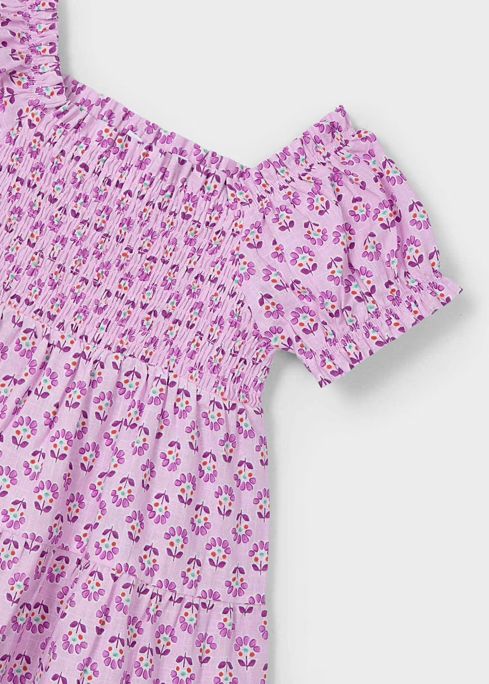 Mayoral Girls Print Dress 3932 Clothing 4YRS / Mauve,6YRS / Mauve,8YRS / Mauve
