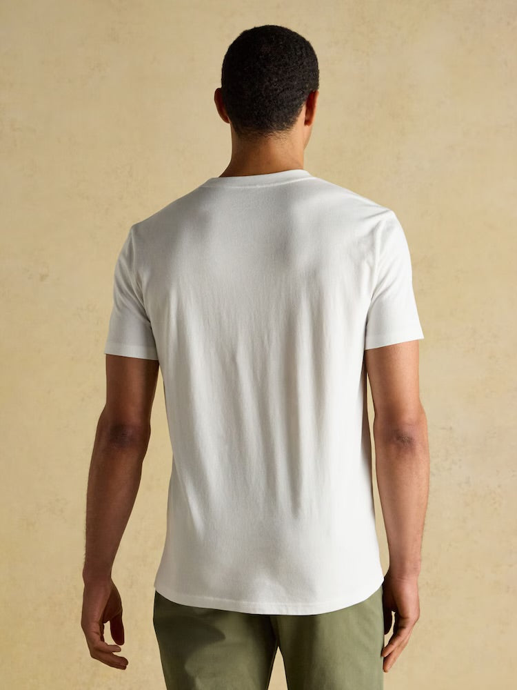 Joules Mens Everyday T-Shirt H16-461 White Clothing M / White,L / White,XL / White,XXL / White