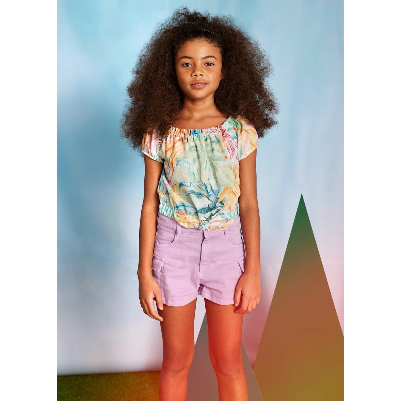 Mayoral Older Girls Shorts 6218 Lilac Clothing 10YRS / Lilac,12YRS / Lilac,14YRS / Lilac