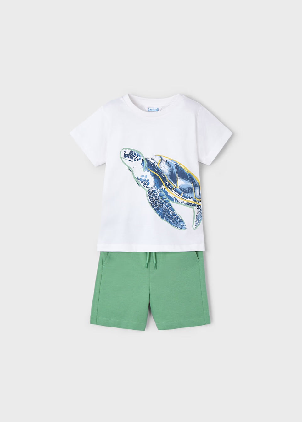 Mayoral Boys Turtle Shorts Set 3609 Clothing 4YRS / Sage,5YRS / Sage,6YRS / Sage,7YRS / Sage,8YRS / Sage,9YRS / Sage