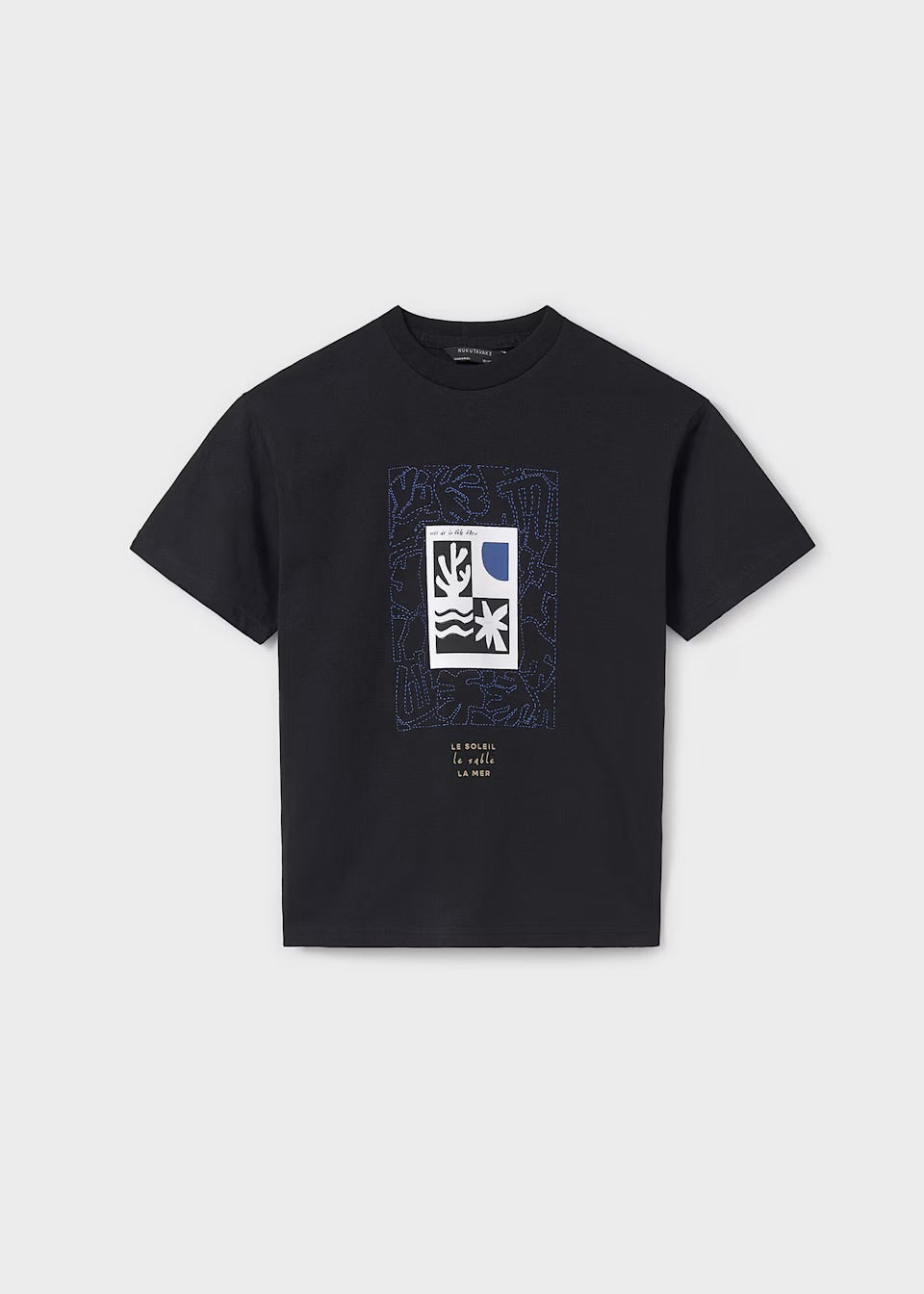 Mayoral Older Boys T-Shirt 6005 Black Clothing 10YRS / Black,12YRS / Black,14YRS / Black,16YRS / Black