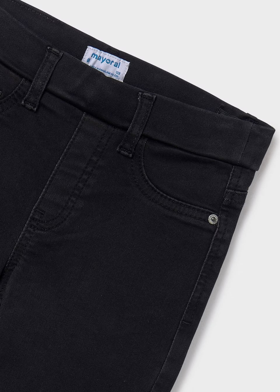 Mayoral Older Girls Black Denim Jeggings Ss24 554 Clothing 10YRS / Black Denim,12YRS / Black Denim,14YRS / Black Denim,16YRS / Black Denim