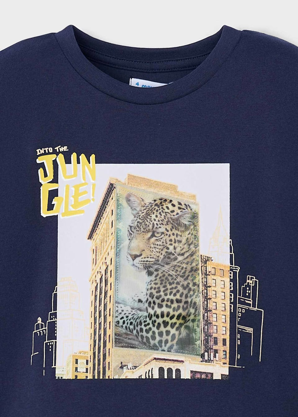 Mayoral Boys Lenticular Jungle T-Shirt 3043 Navy Clothing 4YRS / Navy,5YRS / Navy,6YRS / Navy,7YRS / Navy,8YRS / Navy,9YRS / Navy