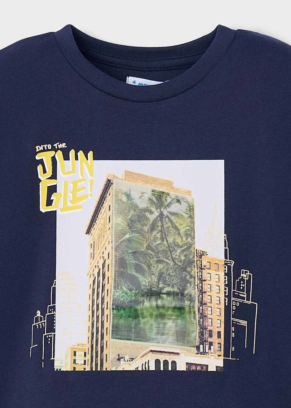 Mayoral Boys Lenticular Jungle T-Shirt 3043 Navy Clothing 4YRS / Navy,5YRS / Navy,6YRS / Navy,7YRS / Navy,8YRS / Navy,9YRS / Navy