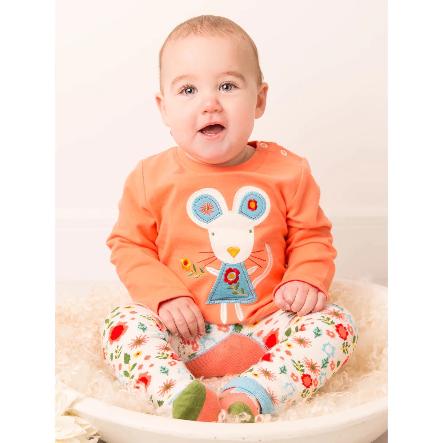 Blade & Rose Maura Mouse Infant T-Shirt Clothing 0-6M / Tangerine,6-12M / Tangerine,12-24M / Tangerine