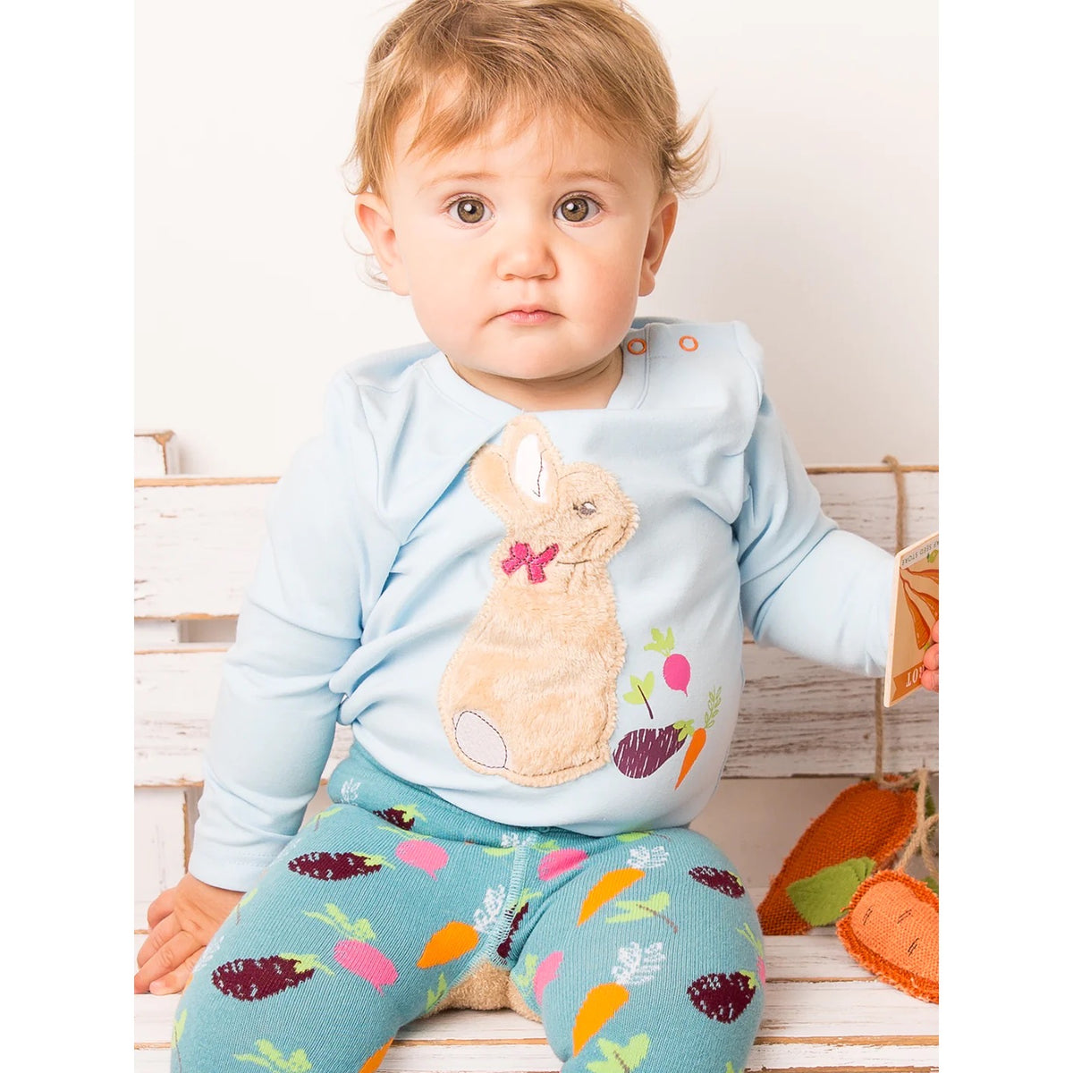 Blade &amp; Rose Peter Rabbit Grow Your Own Infant T-Shirt Clothing 0-6M / Pale Blue,6-12M / Pale Blue,12-24M / Pale Blue