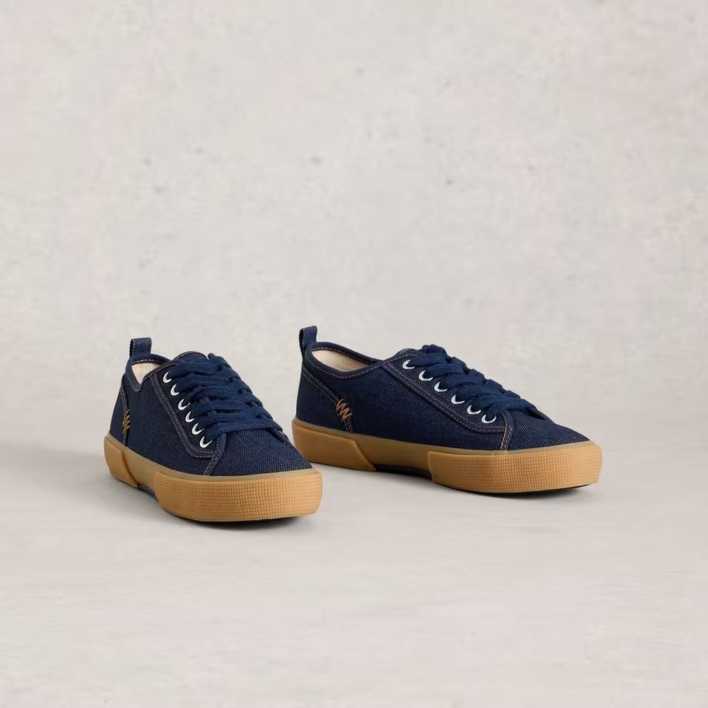 White Stuff Womens Pippa Canvas Shoe 445069 Dark Denim