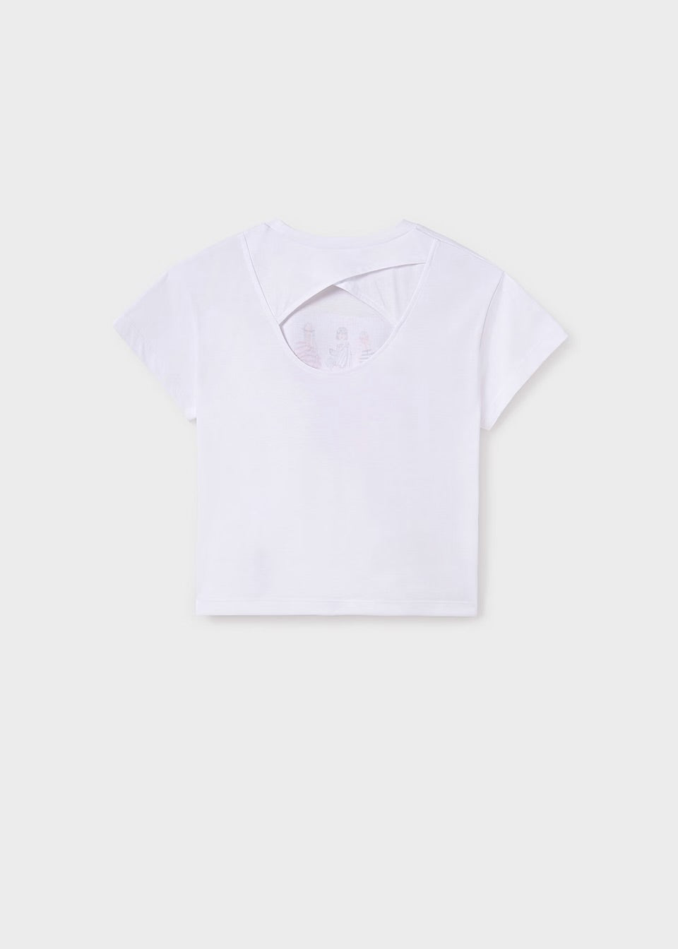 Mayoral Older Girls T-Shirt 6030 Pink Fashion Clothing 10YRS / White,12YRS / White,14YRS / White