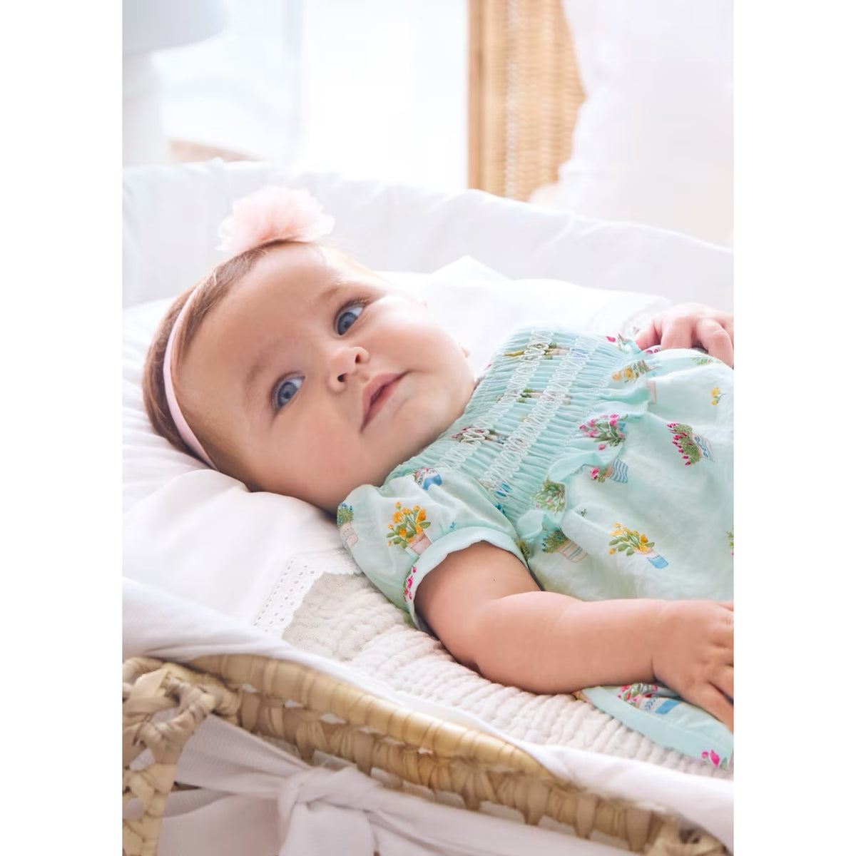 Mayoral Baby Dress 1801 Aqua Clothing 12M / Aqua,18M / Aqua