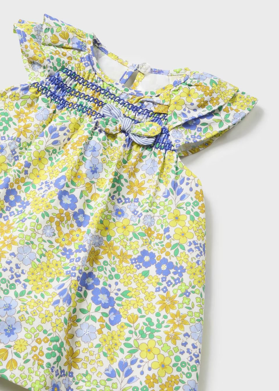 Mayoral Baby Dress And Knickers Set 1808 Yellow Clothing 2-4M / Yellow,4-6M / Yellow,6-9M / Yellow,12M / Yellow,18M / Yellow