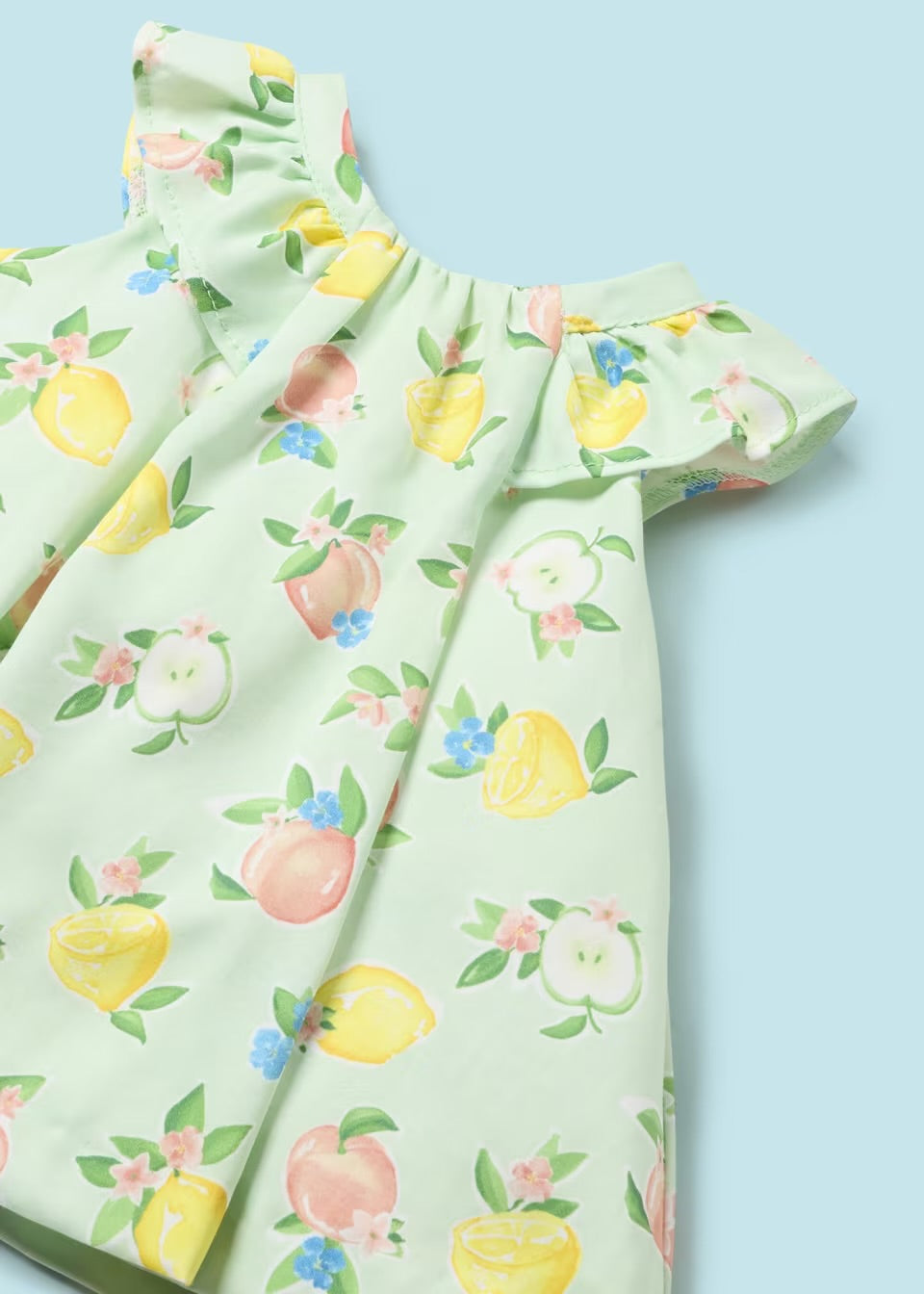 Mayoral Baby Dress Set 1834 Fruit Clothing 1-2M / Green,2-4M / Green,4-6M / Green,6-9M / Green,12M / Green,18M / Green