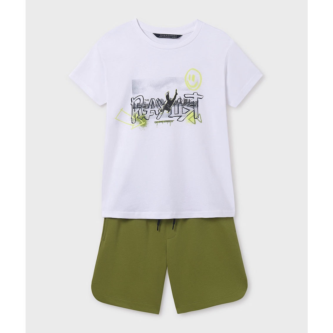 Mayoral Older Boys Shorts Set 6683 Green Clothing 10YRS / Green,12YRS / Green,14YRS / Green