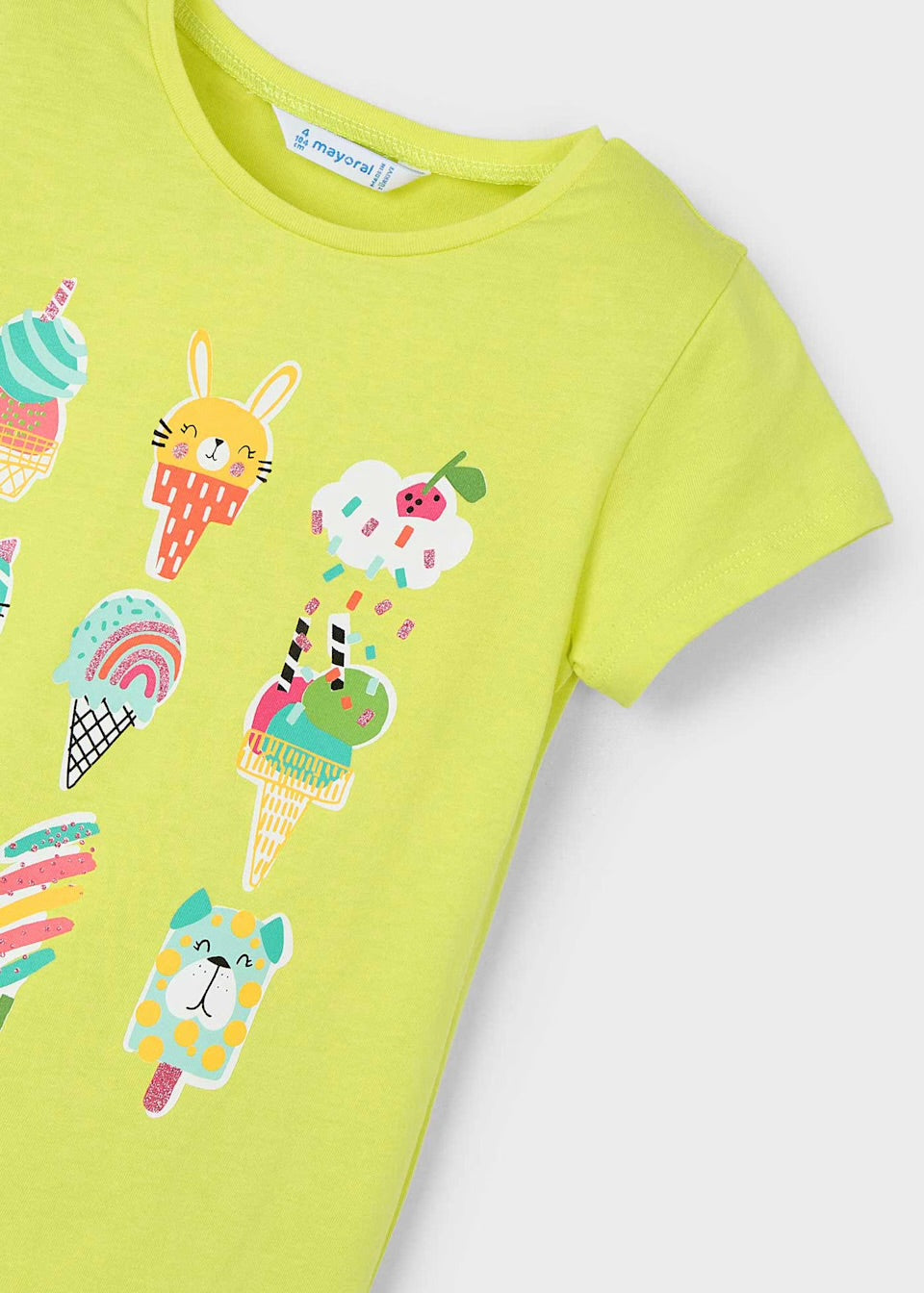 Mayoral Girls Ice Cream T-Shirt 3014 Citrus Clothing 2YRS / Citrus,3YRS / Citrus,4YRS / Citrus,5YRS / Citrus,6YRS / Citrus,7YRS / Citrus,8YRS / Citrus,9YRS / Citrus