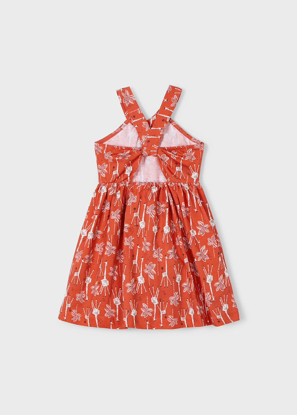 Mayoral Girls Dress 3938 Paprika Giraffe Clothing 4YRS / Paprika,5YRS / Paprika,6YRS / Paprika,8YRS / Paprika,9YRS / Paprika