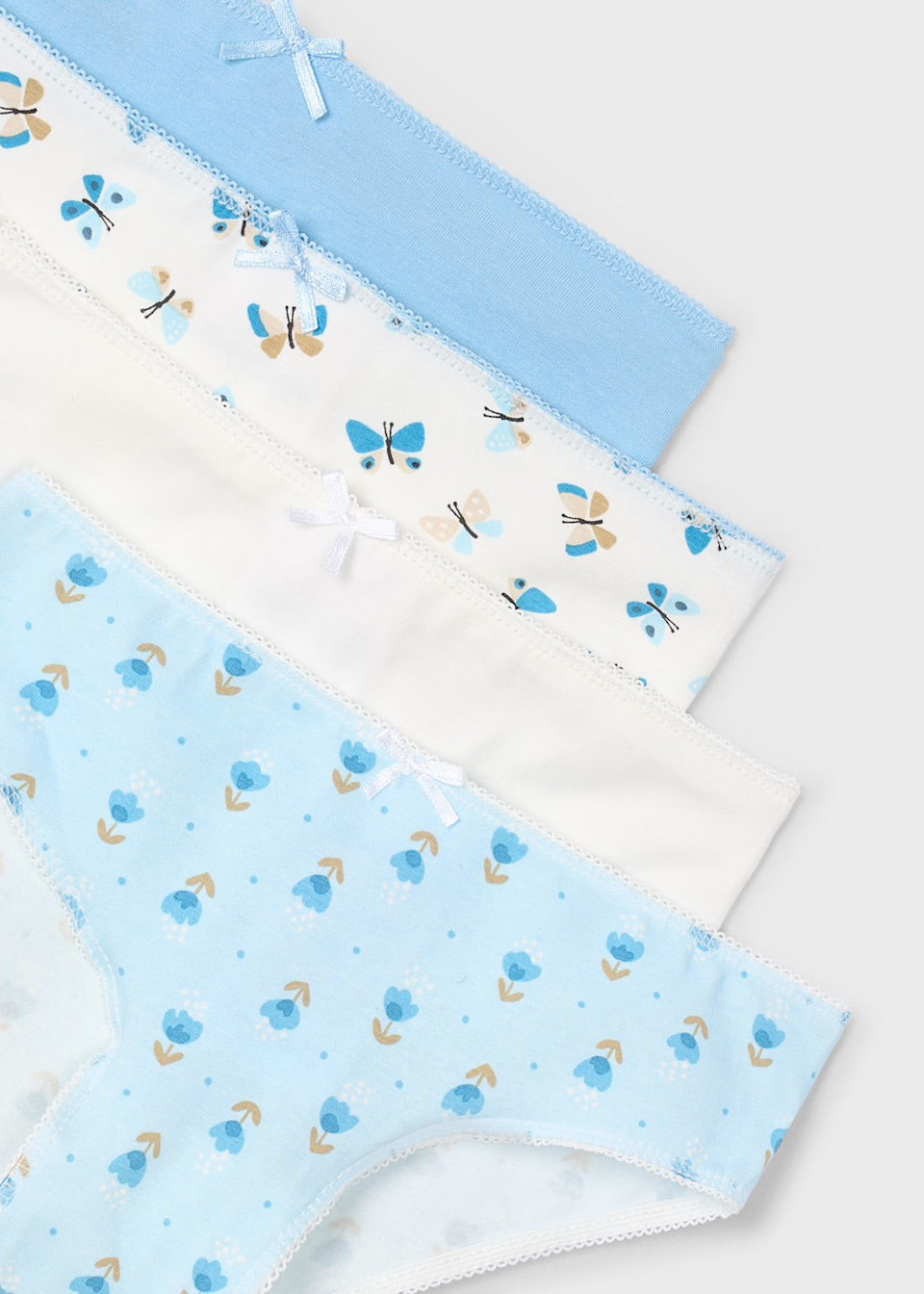 Mayoral Girls 4 Pack Underwear Set 10901 Sky Blue Clothing 4YRS / Sky Blue,6YRS / Sky Blue,8YRS / Sky Blue,10YRS / Sky Blue