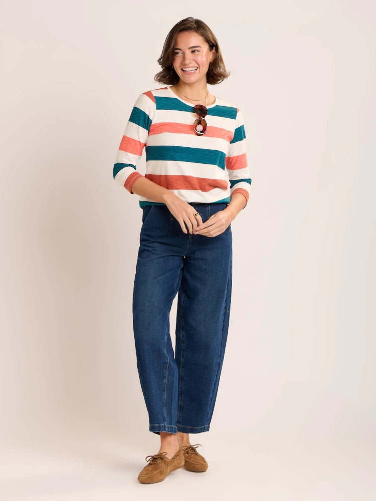 Brakeburn Womens Lulworth T-Shirt 14219 Multi Clothing UK8 / Multi,UK10 / Multi,UK12 / Multi,UK14 / Multi