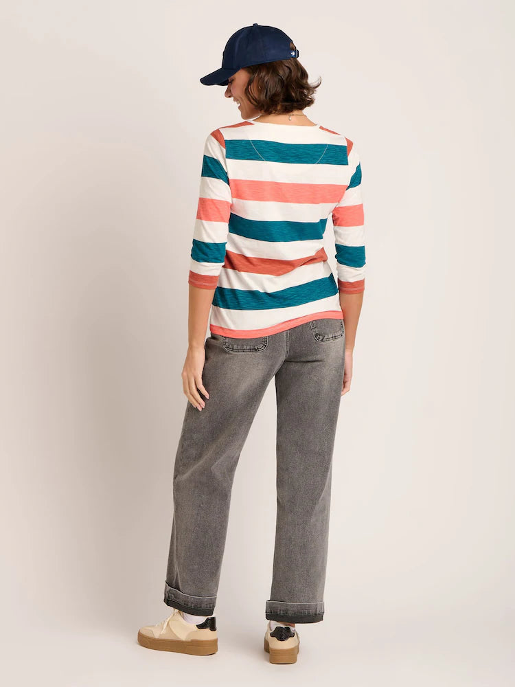 Brakeburn Womens Lulworth T-Shirt 14219 Multi Clothing UK8 / Multi,UK10 / Multi,UK12 / Multi,UK14 / Multi