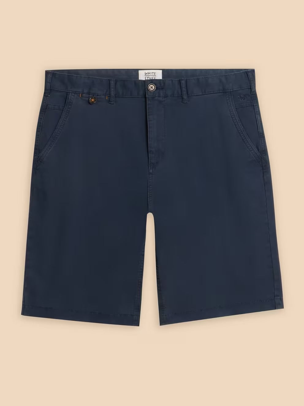 White Stuff Mens Sutton Chino Shorts 438425 Navy Clothing 32R / Navy,34R / Navy,36R / Navy,38R / Navy